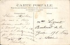 VINTAGE POSTCARD St Michel On Barley Seen of the castle of Mr. Solacroupe