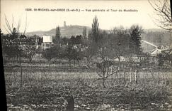 CPA Saint Michel Sur Orge Vue Generale Et Tour De Montlhery