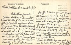 VINTAGE POSTCARD Palate De Fontainebleau Room Of Napoleon