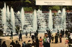 VINTAGE POSTCARD Versailles the Basin of Rubbles