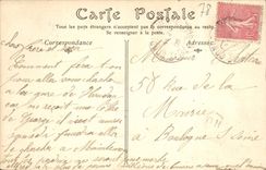 VINTAGE POSTCARD the Park and the Pond Castle of Boissiere