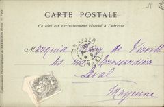 VINTAGE POSTCARD Palate of Large Trianon Dining room Versailles