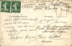 VINTAGE POSTCARD the Fall has Versailles