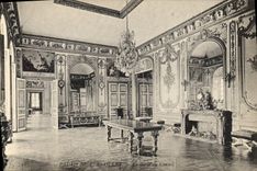 VINTAGE POSTCARD Versailles the room of the council