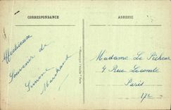 VINTAGE POSTCARD St Cloud the Park Large Water Old site of the Castle the basin of the Horseshoe and the basin Saint James