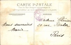 CPA St Cloud Emplacement du Chateau Allee du fer a cheval