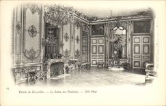 VINTAGE POSTCARD Versailles the Living room of the Pendulums