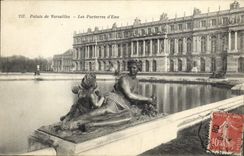 VINTAGE POSTCARD Versailles Water Floors