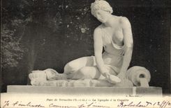 VINTAGE POSTCARD Versailles the Nymph with the Shell