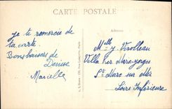 Característica de Livry Gargan de la POSTAL de la VENDIMIA de Sr. lefevre una esquina del parque