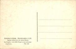 VINTAGE POSTCARD Abbey church of Denis Saint the crypt about 1809