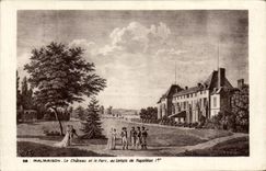 VINTAGE POSTCARD Malmaison the Castle and the Park at the Time of Napoleon 1st