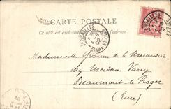 VINTAGE POSTCARD Versailles Large Trianon interior Frontage