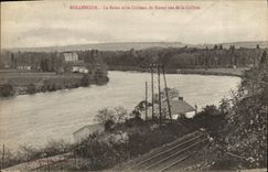 VINTAGE POSTCARD Rolleboise the Seine and the Castle of Rosny seen of the Hill