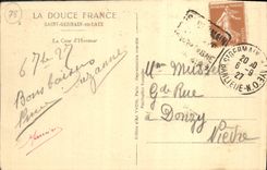 CPA St Germain en Laye Chateau La cour d'honneur