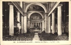 CPA St Germain en Laye Interieur de l'Eglise