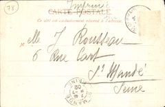 St alemán de la POSTAL de la VENDIMIA en el martillo de Bush el castillo la terraza