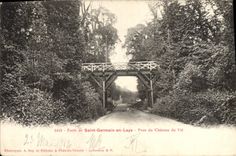 CPA St Germain en Laye Foret Pont du Chateau du Val