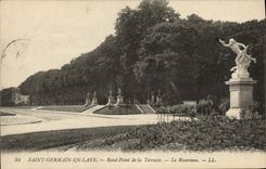 CPA St Germain en Laye Rond Point de la Terrasse Le rosarium