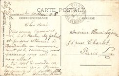 VINTAGE POSTCARD a thought of St Martin of the Hillock (chart toilee)