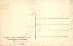 VINTAGE POSTCARD St Denis Abbey church Actual position