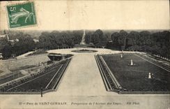CPA Parc de Saint Germain Perspective de L'Avenue des Loges