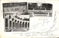 VINTAGE POSTCARD Versailles Rubbles Thicket Of the Domes the colonnade