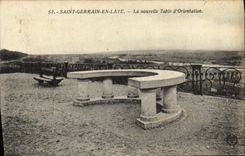 CPA Saint Germain En Laye La Nouvelle Table D'Orientation