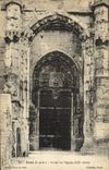 CPA Triel Portail de L'Eglise 