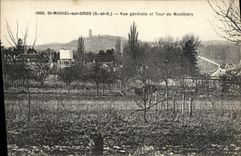 CPA St Michel sur Orge Vue generale et Tour de Montlhery