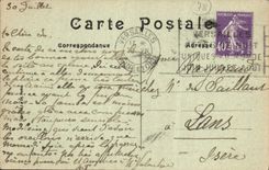 VINTAGE POSTCARD Versailles the Castle Library of Louis XV