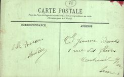 VINTAGE POSTCARD Versailles Large Trianon the room has to sleep of the Queen of England