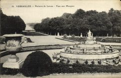 VINTAGE POSTCARD Versailles Floor of Latone Vase to the Masks