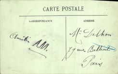 POSTAL Chantilly de la VENDIMIA el Condouze ido taladro