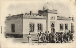 VINTAGE POSTCARD indigenous Aumale School Children
