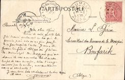 VINTAGE POSTCARD indigenous Aumale School Children