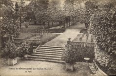 VINTAGE POSTCARD Castle of Benaivilliers by Orgeval the Park