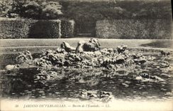 VINTAGE POSTCARD Gardens of Versailles Basin of the Climbing