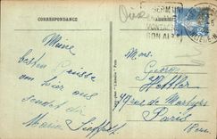 CPA St Germain en Laye Le Chateau L'eglise la gare vue du parterre L'amour et la folie Darbefeuille