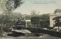 VINTAGE POSTCARD Versailles Parc of Large Trianon the shell groups out of lead