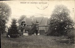 VINTAGE POSTCARD Country cottage of the Castle of Tillet