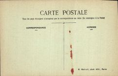 VINTAGE POSTCARD Vincennes the Strong Old man Exit on Wood