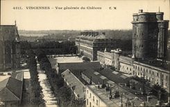 VINTAGE POSTCARD Vincennes View of the Castle