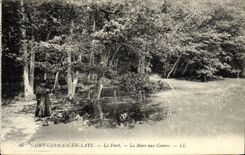 CPA Saint Germain en Laye La Foret La Mare aux Cannes 