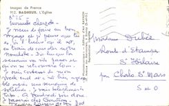 POSTAL MODERNA Bagneux la fabricación de los pasteles de la panadería de la iglesia