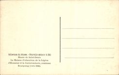 VINTAGE POSTCARD Museum of Denis Saint the house of education and the legion of honor and the surintendante