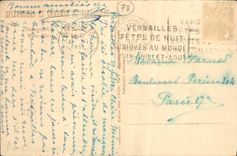 VINTAGE POSTCARD Versailles Floor of water