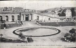 VINTAGE POSTCARD Park of Versailles the Basin of the floor of the Large Orangery