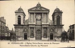 CPA Versailles L'Eglise Notre Dame oeuvre de Mansard