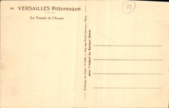 VINTAGE POSTCARD Picturesque Versailles the Temple of the Love